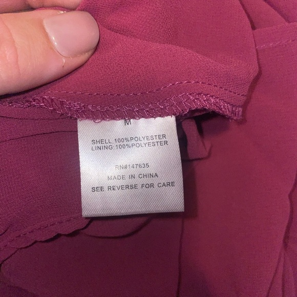 Romeo & Juliet Festival Fucshia Ruffle High Low Dress‎ Size Medium NWT - Picture 8 of 8